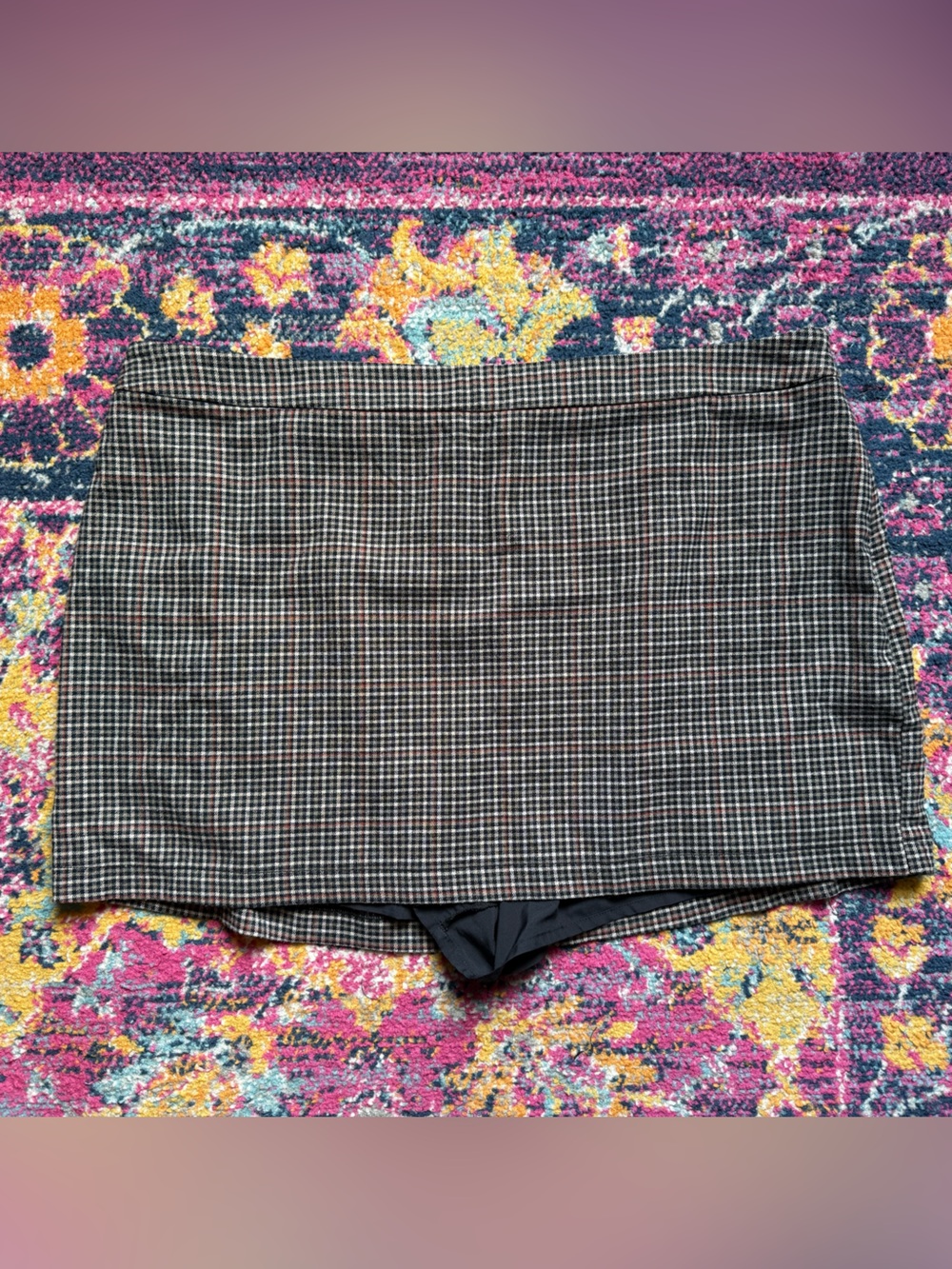Abercrombie & Fitch Plaid Women’s Skort in Black and Brown